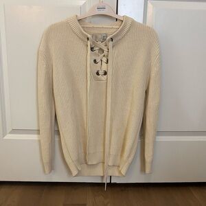 J.O.A. Beige Knit Top